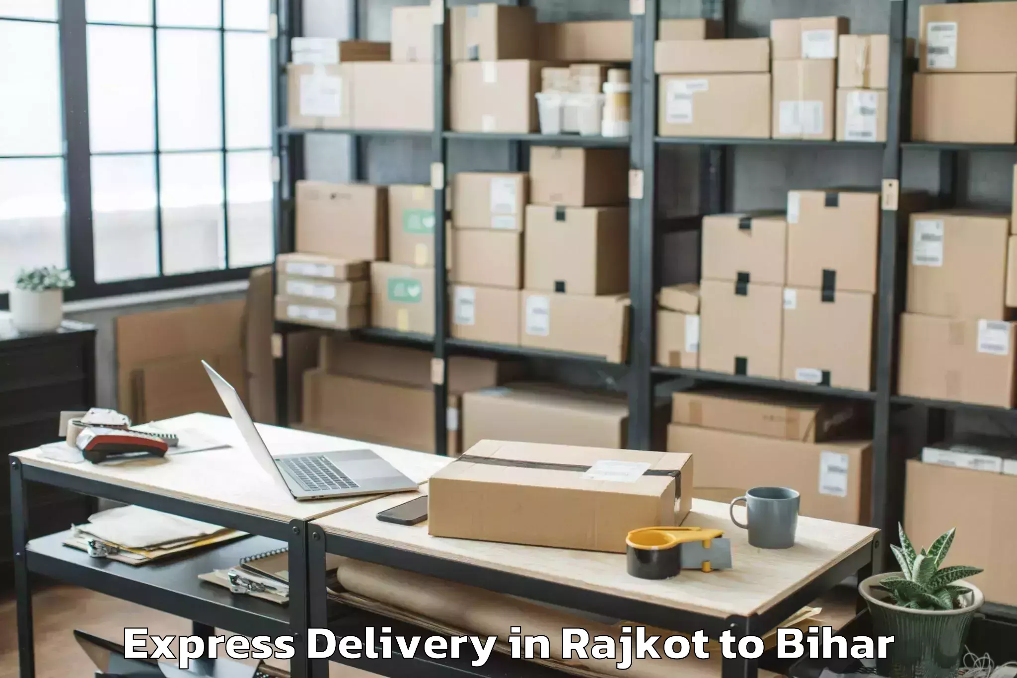 Book Rajkot to Beldaur Express Delivery Online